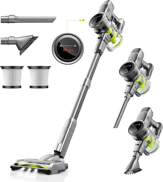 kalado Aspirateur sans Fil 26000pa, Aspirateur Balai sans…