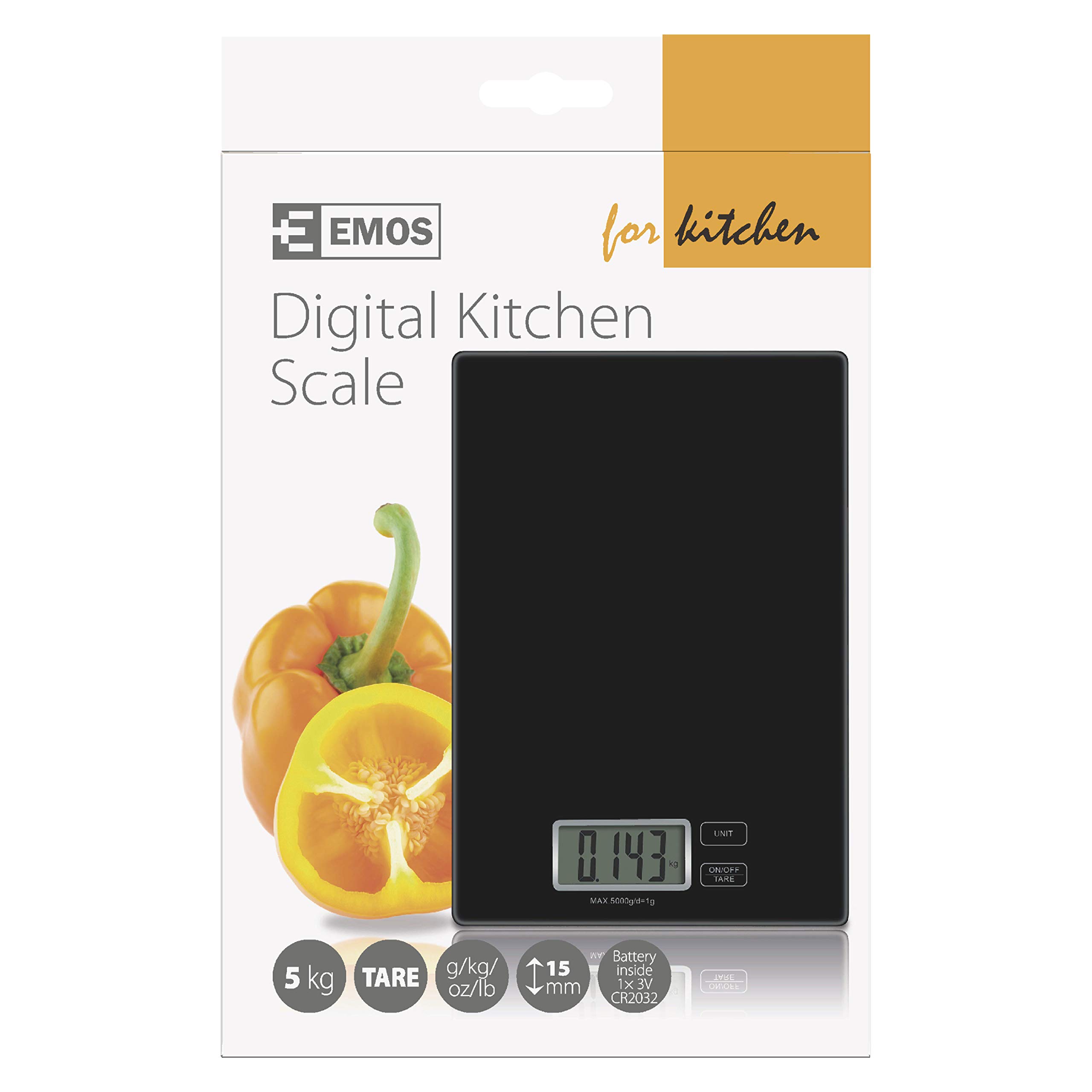 Emos Báscula de cocina digital pesos digitales ty3101b