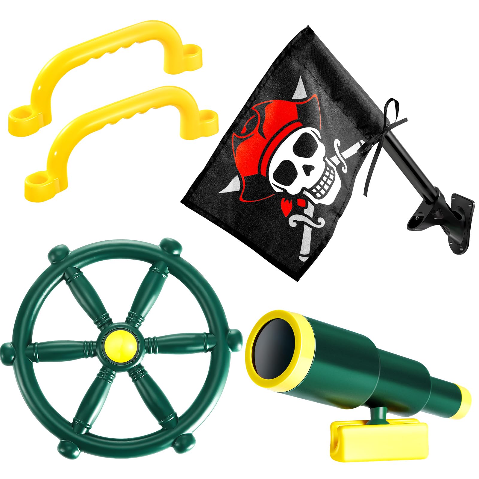 Pirate Wheel Kids Playground Steering Wheel, Swingset Wheel