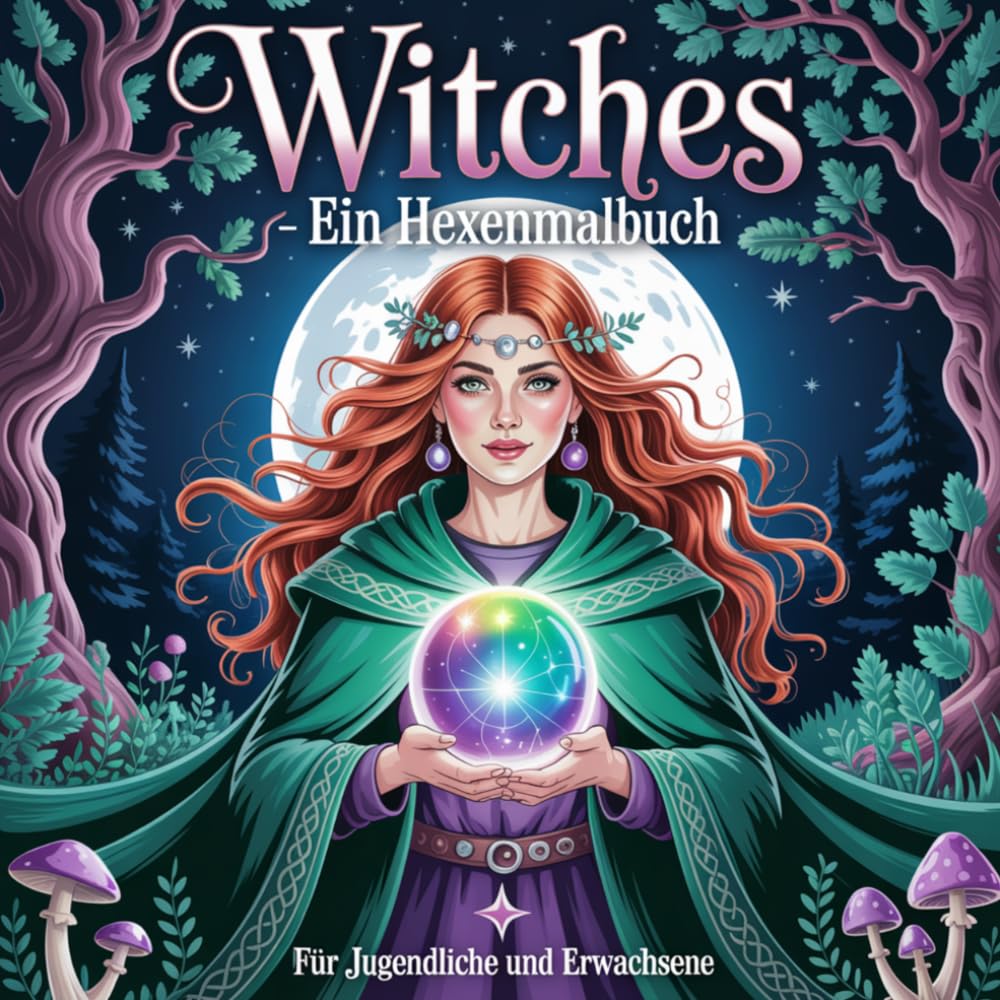 Witches - Ein Hexenmalbuch: für Jugendliche und Erwachsene
