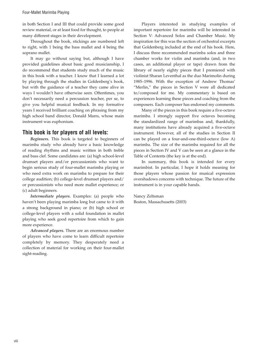 Four-Mallet Marimba Playing - A Musical Approach for All Levels | Marimba Technique and Studies for Beginners to Advanced Players By Nancy Zeltsman | Classic and Contemporary Solos for Recitals - Image 6