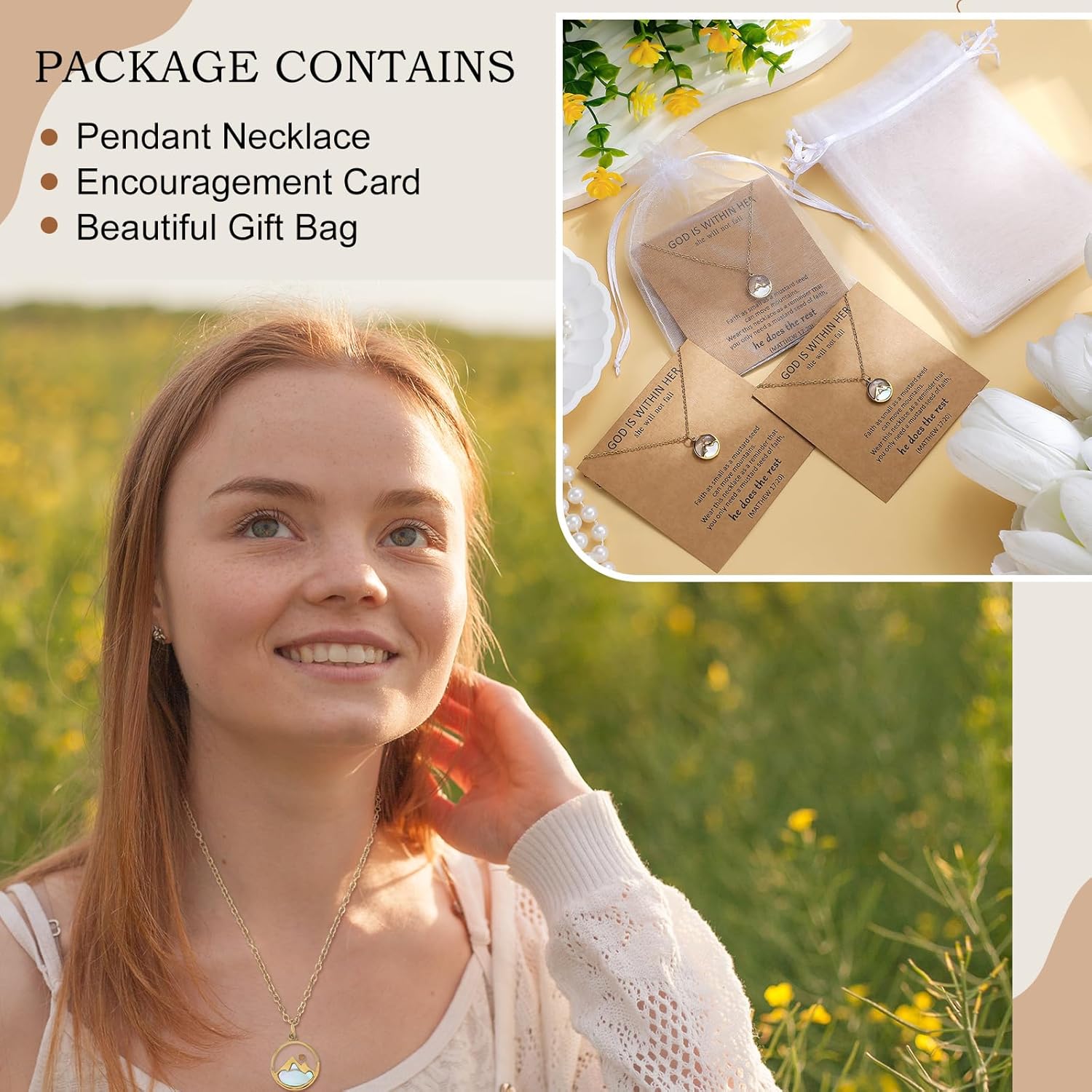 Mustard Seed Necklace for Women Christian Gifts Move Mountains Necklaces Jewelry Religious Faith Graduation Gift - Image 6