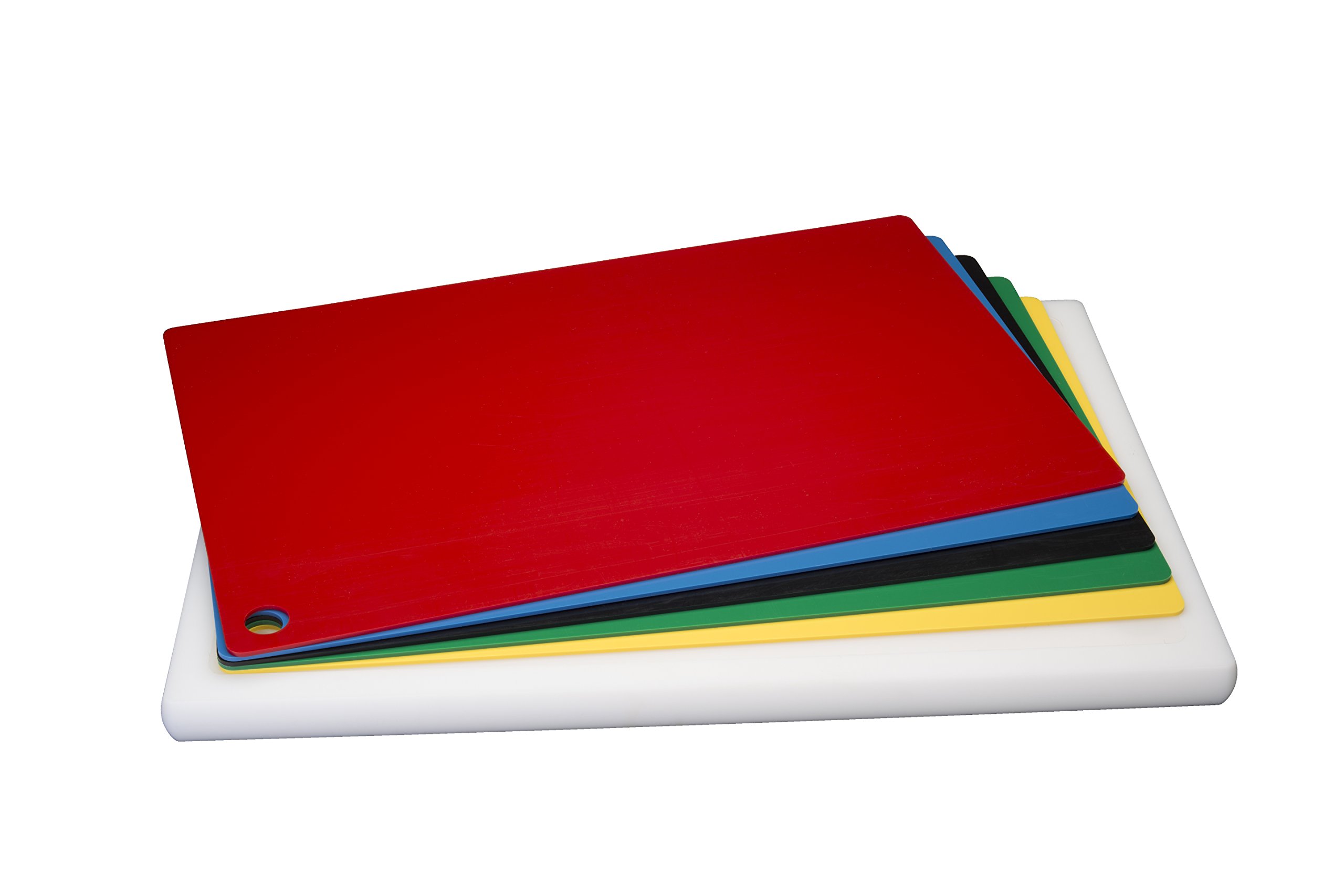 Top Board Profi Schneidebrett Set 7 tlg GN 1/1 53 x 32,5 x 3 cm incl. 6 farbigen wechselbaren Schneidauflagen