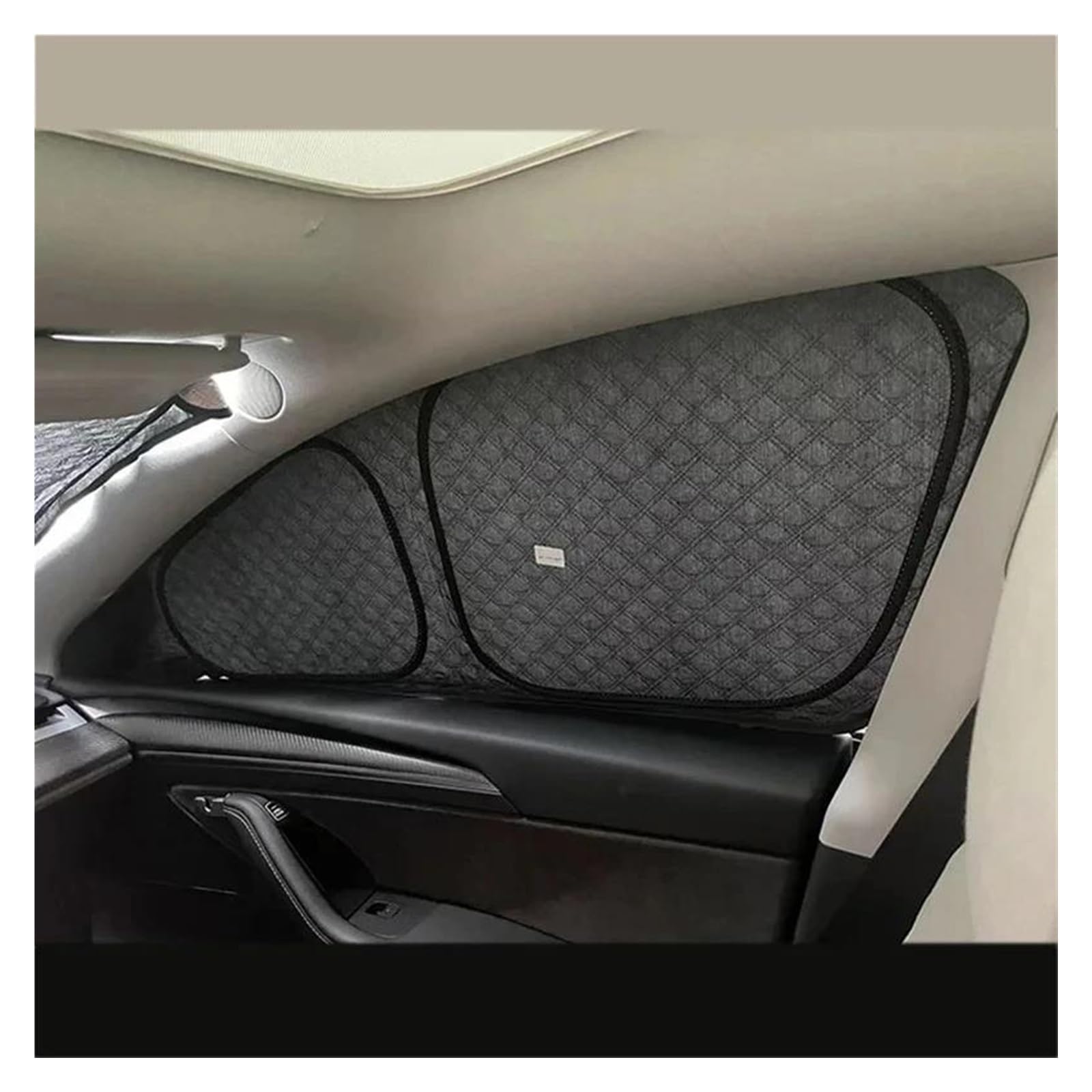 Parasole Auto Parabrezza Interno Per Tesla Per Model Y Parasole Argento Sia Anteriore Che Posteriore Sinistro E Destro Parasole Isolamento UV Parasole(4p side window)