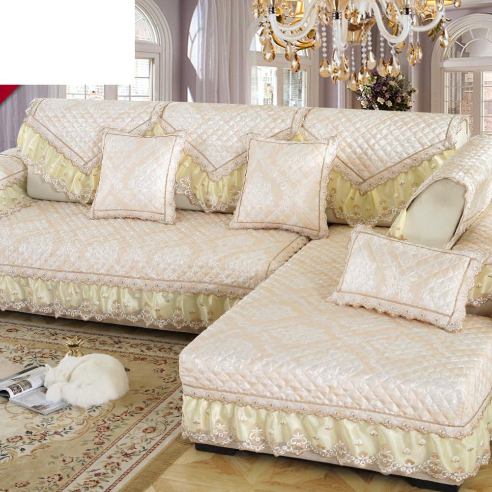 JYXJJKK General sofa mat Fabric anti-slip cover towel Sofa-C 60x70cm(24x28inch)