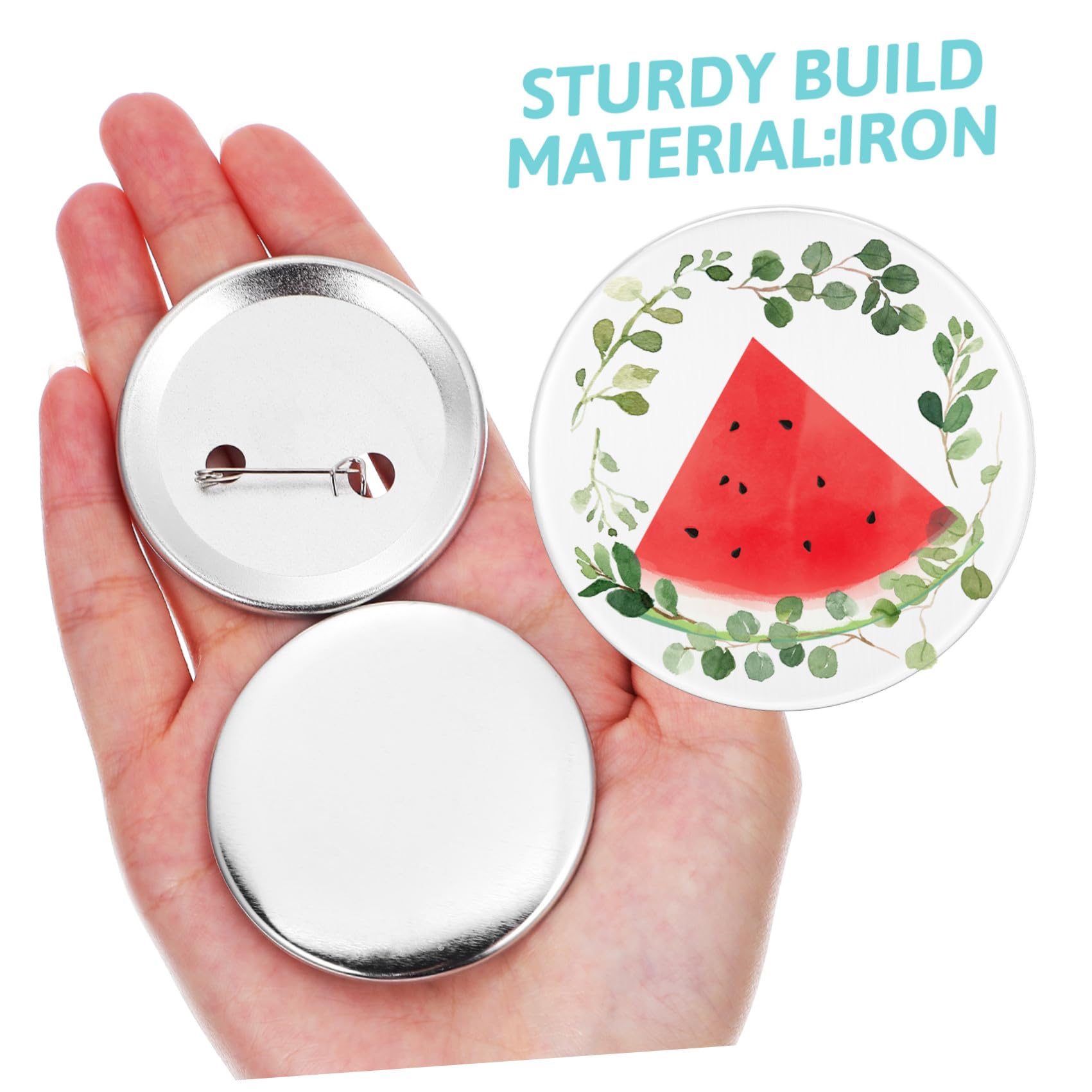 100sätze Button-maker Rohlinge mit Rückseiten und Schutzfolien für Diy-kreativprojekte Geeignet für Anfänger und Profis