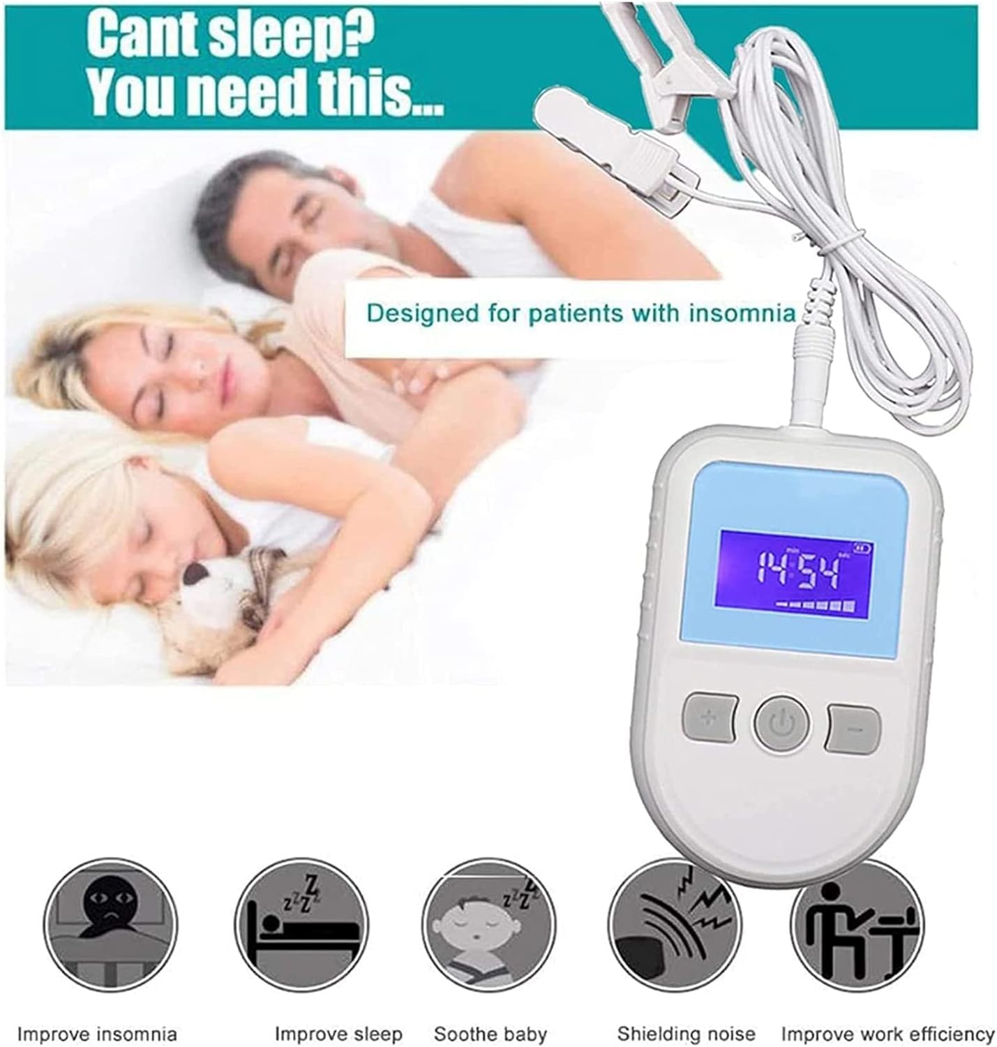 Dispositif D'aide Au Sommeil Pour L'insomnie, Dispositif De Traitement De L'insomnie, Dispositif De Traitement De L'insomnie, Stimulation Par Électrothérapie Crânienne, Analgésique CES Pour Les Maux