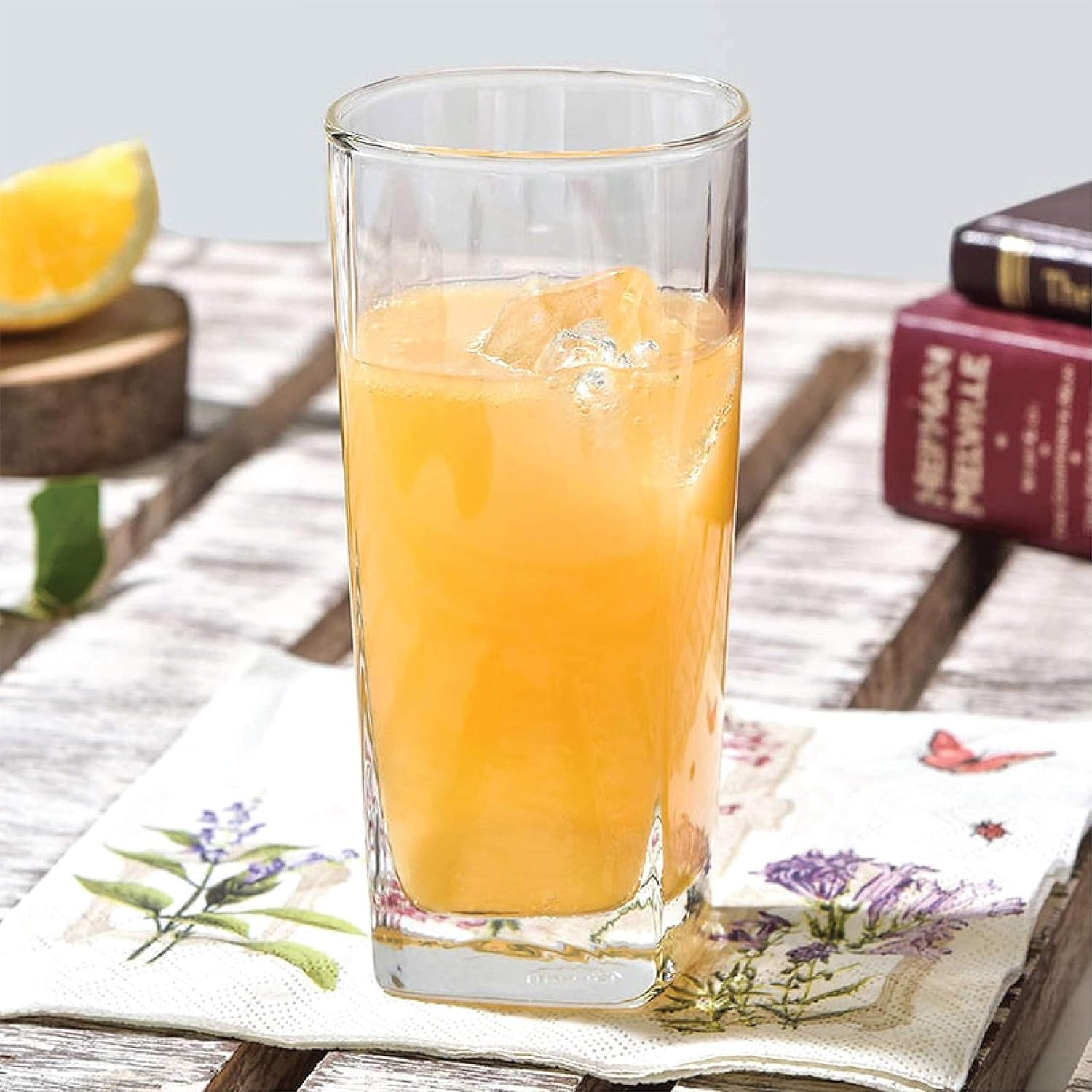 Plaza Hi Ball Glass, Set of 6, 320ml, Transparent