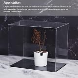 sourcing map Clear Acrylic Display Case Plastic Box 16.1x4.3x6.1 Inch - 5