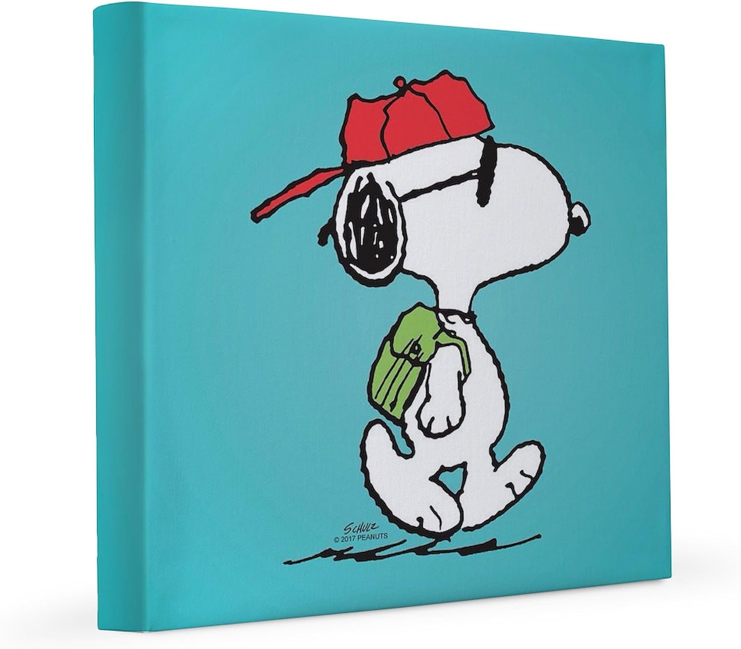 CafePress Snoopy Joe Cool 8x8 Canvas Print