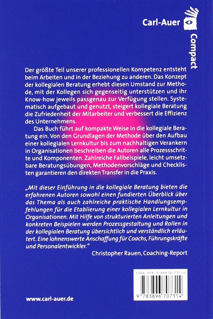 Einführung in die kollegiale Beratung (Carl-Auer Compact)