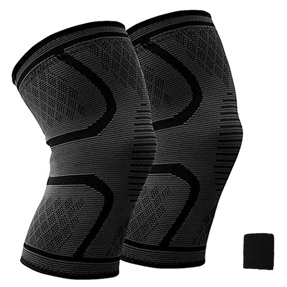 SPORTS COMRESSION KNEE SUPPORT x2個セット Amazon.co.jp: Knee Supporters (Set of 2) Compression Knee Support