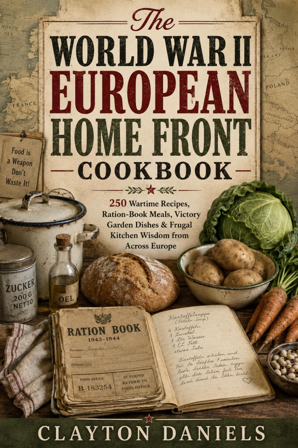 The World War II European Home Front Cookbook: 250 Wartime Recipes, Ration-Book Meals, Victory Garden Dishes & Frugal Kitchen Wisdom from Across Europe (Into the Past Cookbook Series)