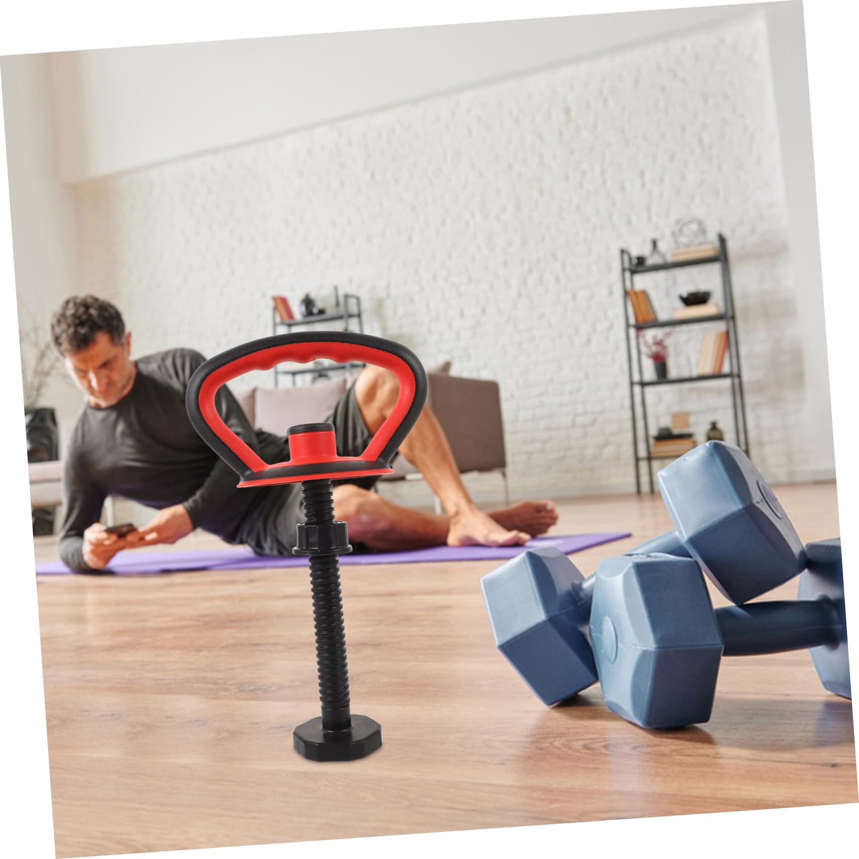 KESYOO 1 Set Kettlebell Handle Equipment Indoor Kettlebell Handle Fitness Accessory Fitness Supply Plastic Black