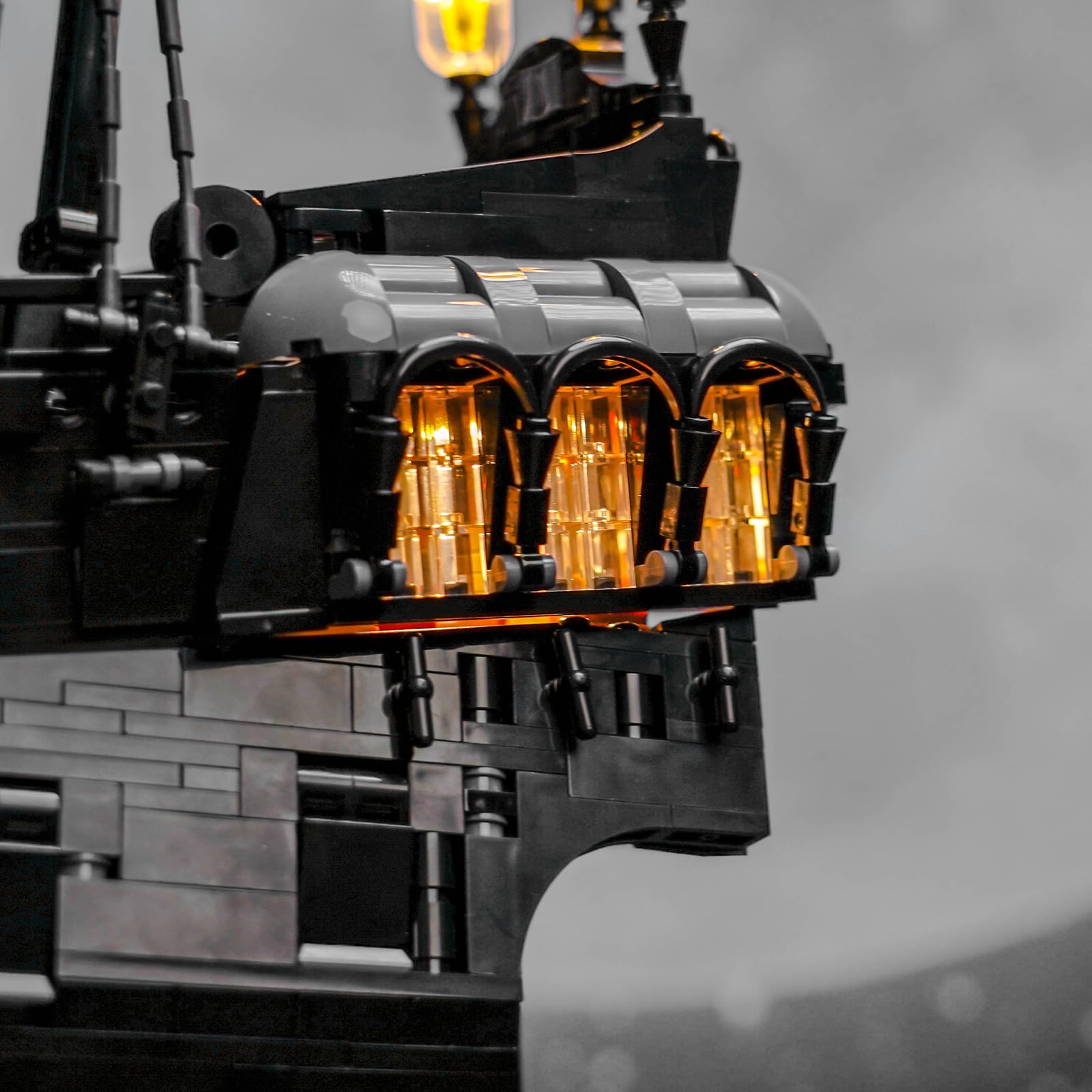 LocoLee Licht Kit Kompatibel mit Lego 10365 Captain Jack Sparrow's Pirate Ship (Kein - Lego-Set) Dekorative Beleuchtung Set Compatible with Lego Sparrows Piratenschiff