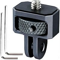 Vista 8 de Adaptador de trípode de cámara de aluminio 1/4"-20 Adaptadores de montaje de conversión compatibles con cámaras de acción Gopro Insta360 y otros