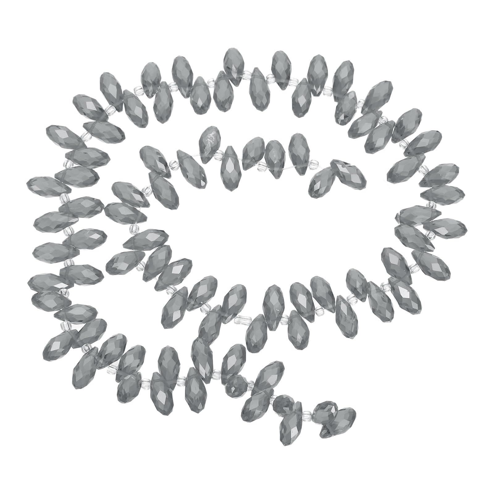 PATIKIL 2 Strands 180-190Pcs Teardrop Crystal Beads