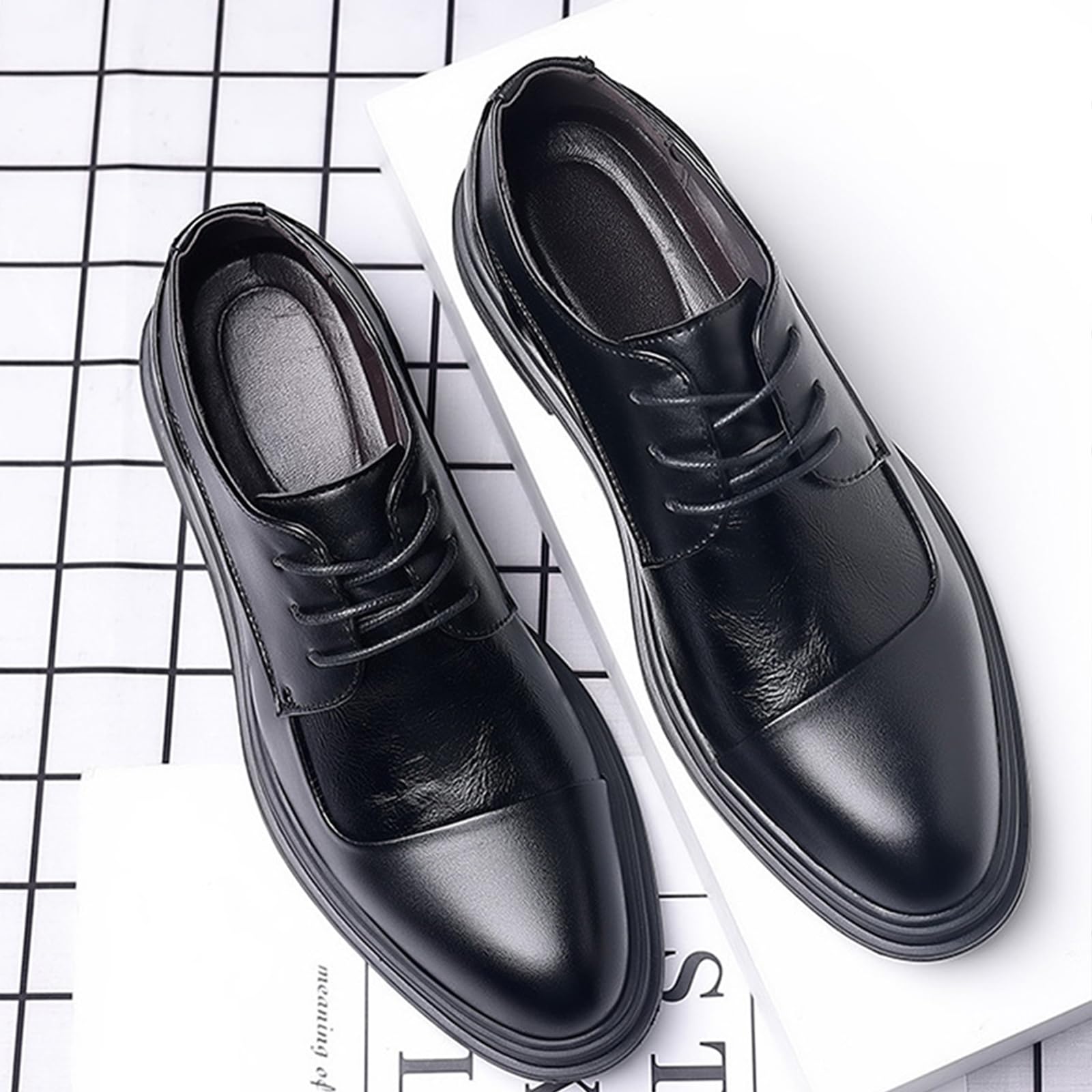 Scarpe da Sera da Uomo Scarpe da Oxford A Punta | Stringate classiche Scarpe da Formali antiscivolo Festa business matrimoni