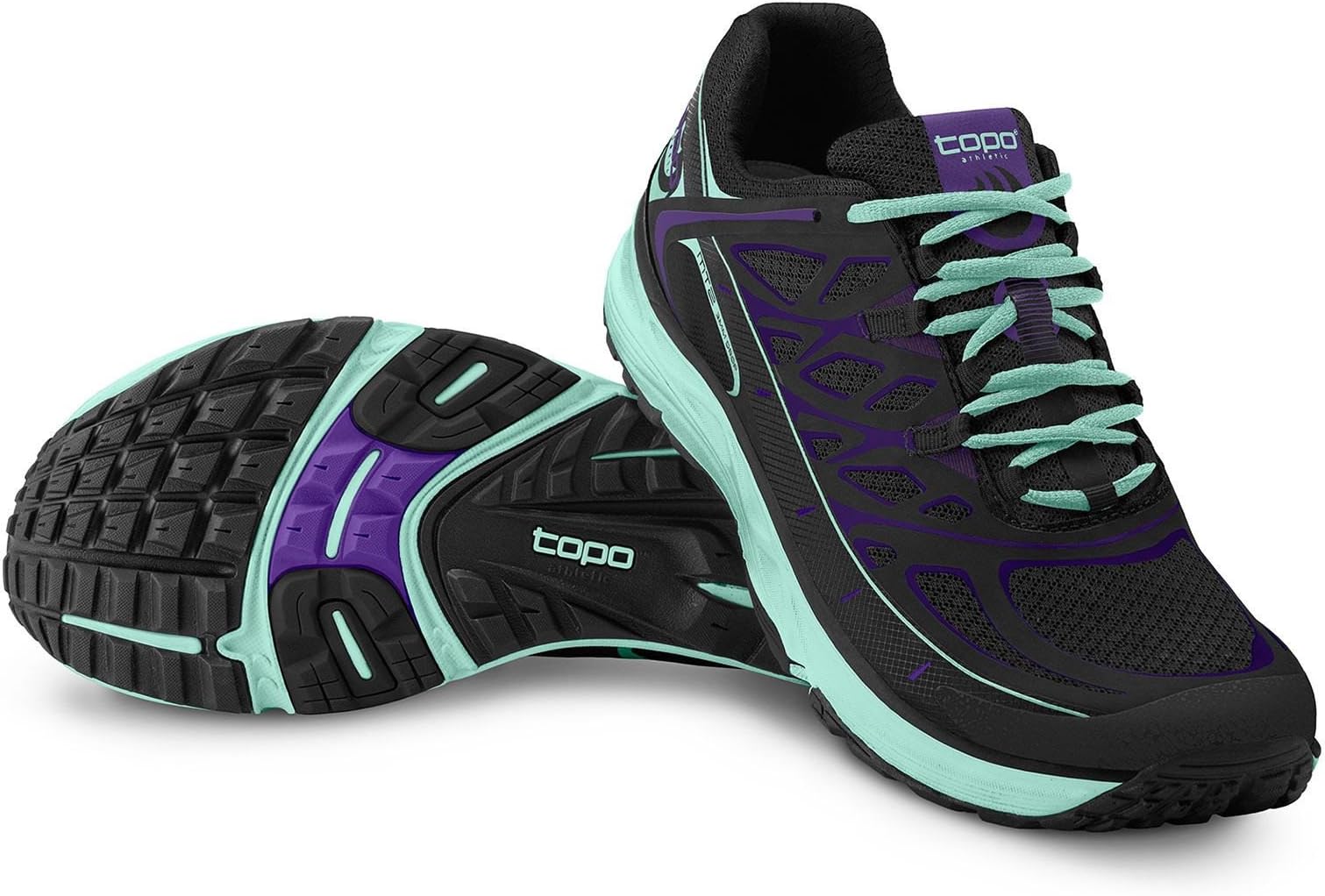 TOPO Women's MT-2 Trail Running Shoes Black/Ice 8.5