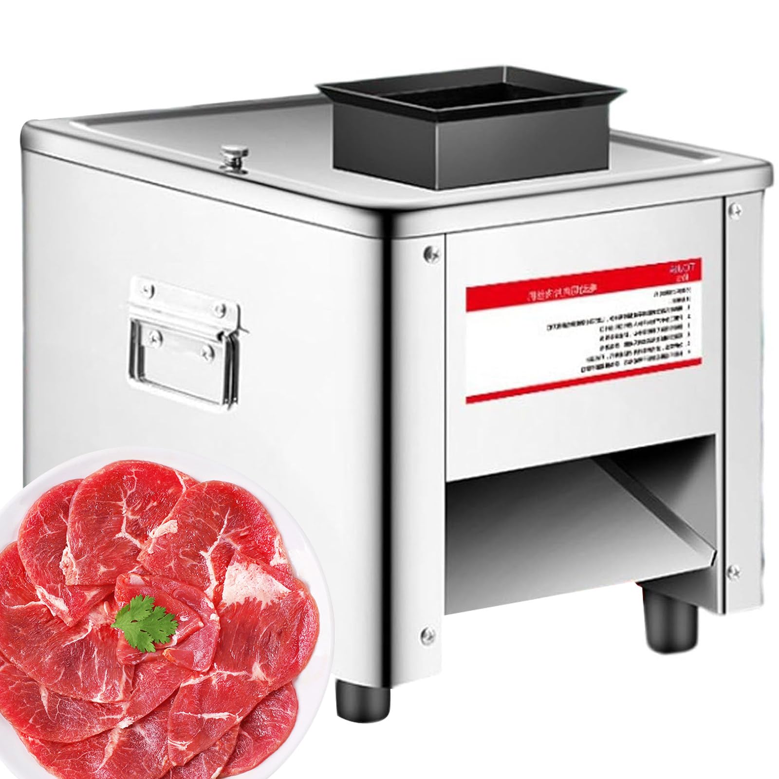 AYCDL 850W Meat Cutter Slicer Cutting Machine Commercial Blade Desktop Meat Cutting Machine, Food Slicer for Meat and Vegetables, Pork Meat Cutter Slicer Cutting Machine