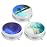 3 Pack Pill Box, Small Pill Case for Purse & Pocket, Cute Travel Medicine Organizer, Portable Medicine Container Holder to Hold Vitamins, Medication, Fish Oil & Supplement, Beach & Galaxy
