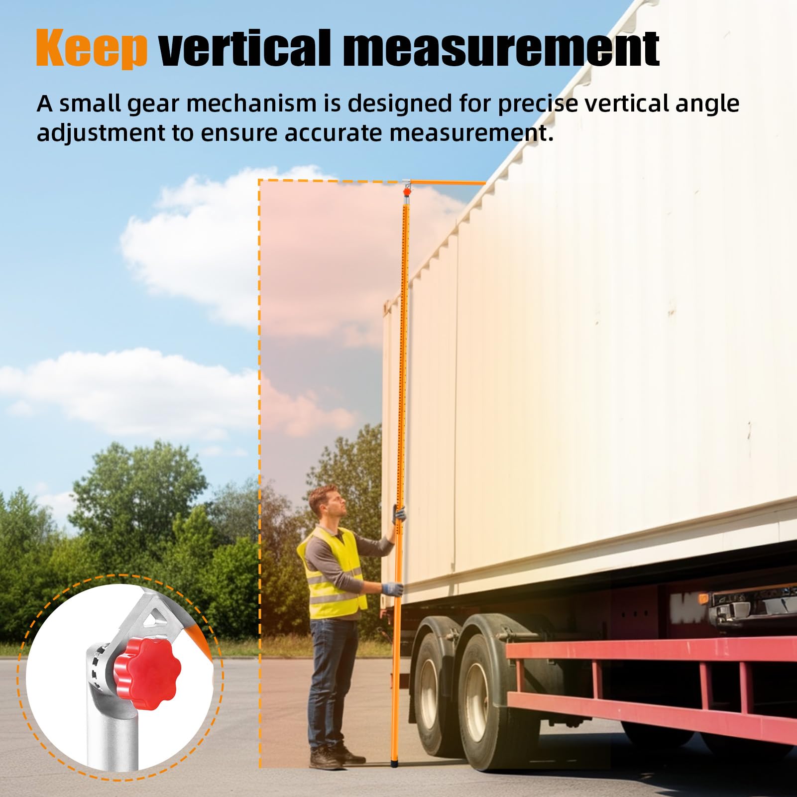 Truck Load Height Measuring Stick - 15FT -6 Truck Load Height Measuring Stick - 15FT -6