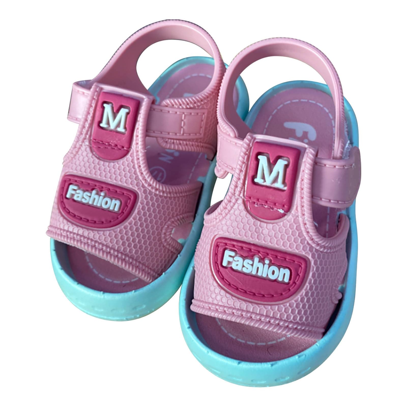 Infant Baby Girl Boy Sandals Comfort Premium Summer Outdoor Casual Beach Shoes Girls Shoes Flip Flops (Pink, 5 Infant)