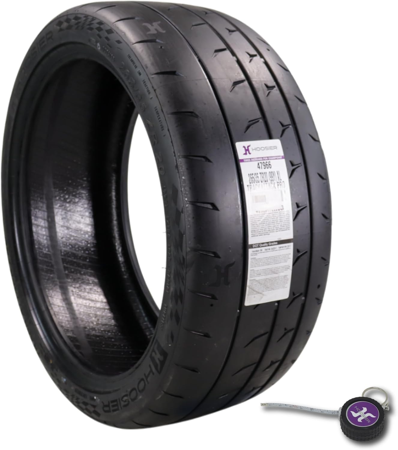 Hoosier TrackAttack Pro Racing Tire 265/35ZR20 99Y XL - High Performance Car Tire Engineered for Track and Street Racing with Hoosier Keychain Made in the USA