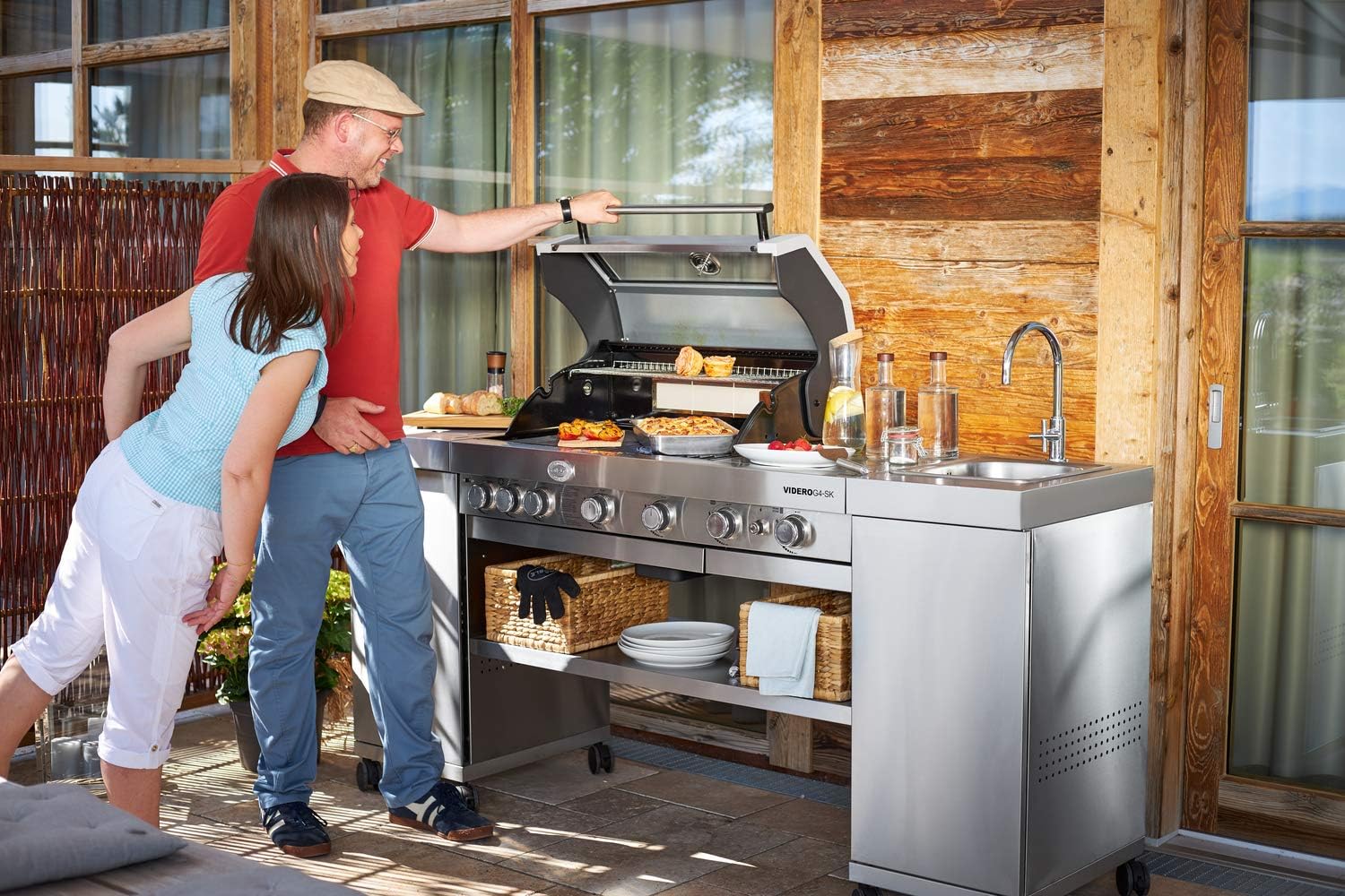 RÖSLE Barbecue — универсальная миска PRO, миска из нержавеющей стали с высокими бортами для маринования, подачи блюд или использования в качестве поддона для сбора жира при приготовлении на гриле, нержавеющая сталь, можно мыть в посудомоечной машине