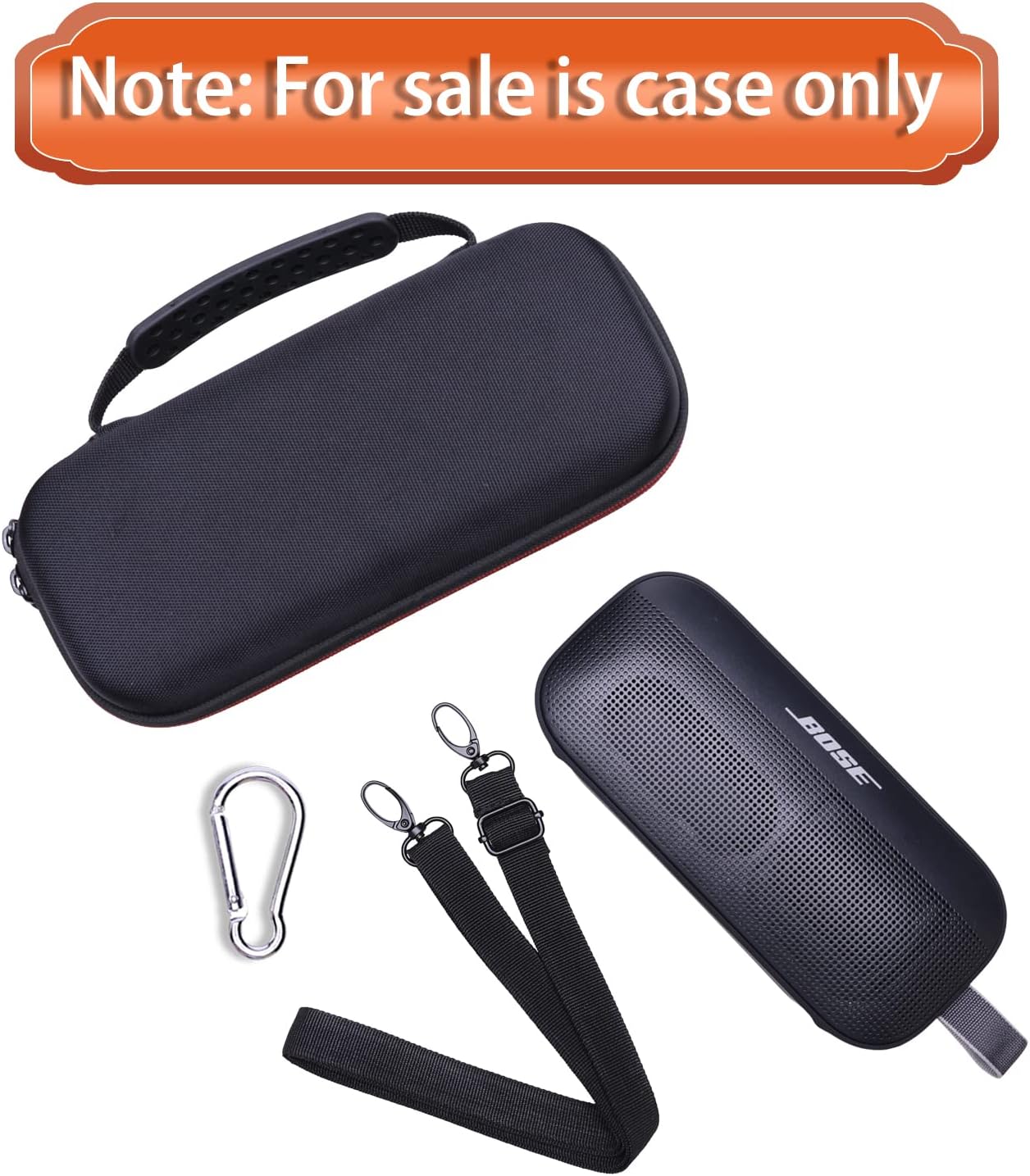 LTGEM Hard Case Compatible with Bose SoundLink Flex 2nd Gen/SoundLink Flex Bluetooth Portable Speaker,Black (Case Only) - Image 7