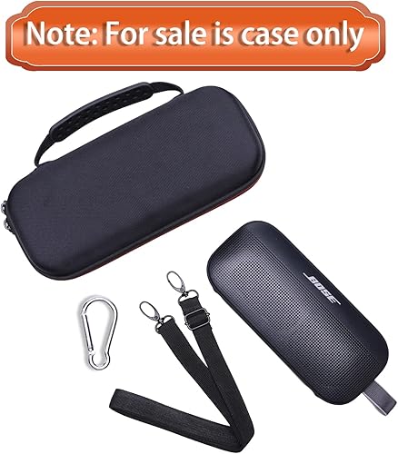 Miniatura 7 de LTGEM - Funda rígida compatible con Bose SoundLink Flex 2 generaciónSoundLink Flex altavoz portátil Bluetooth, negro (solo funda)