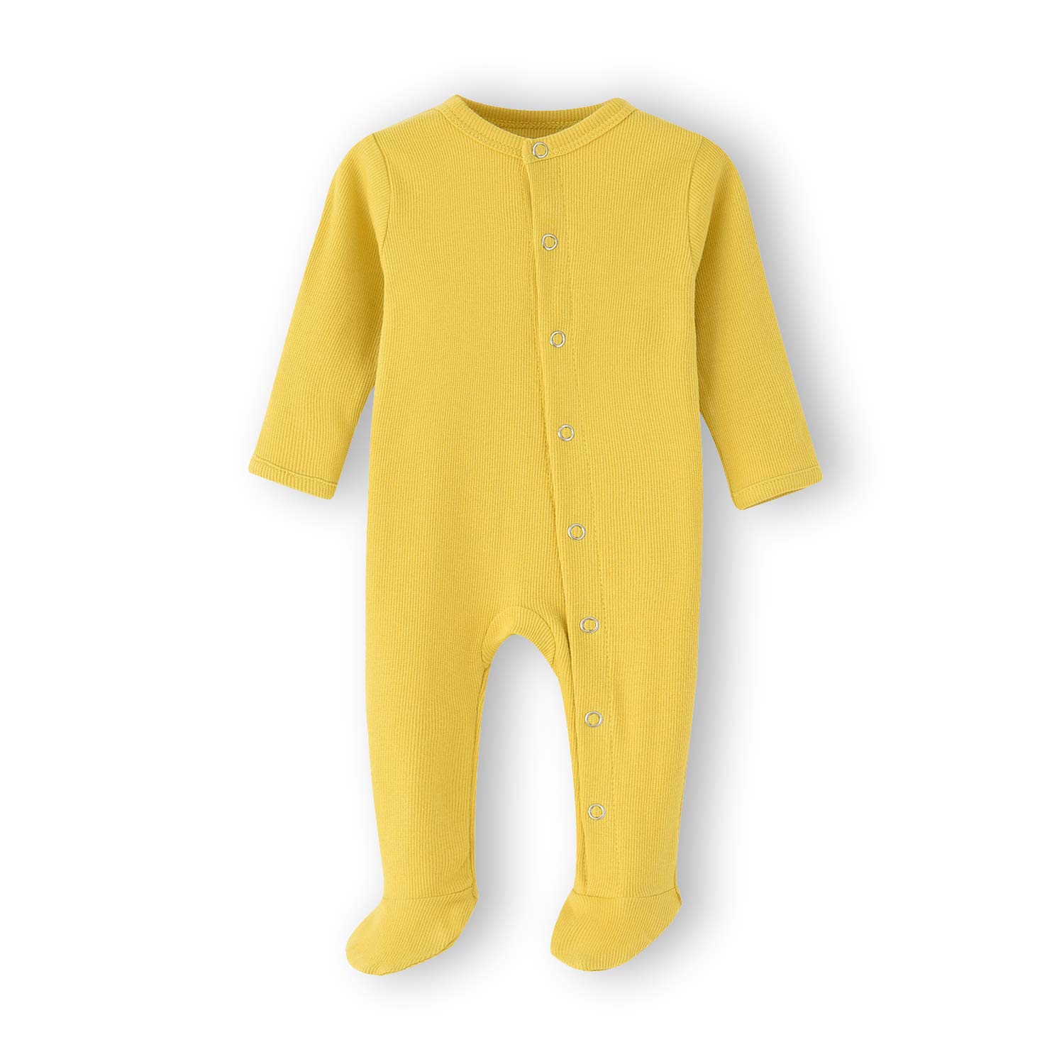 ACESTAR Newborn Baby Footed Pajamas with Mitten Cuffs - Cotton Snap-Up Baby Sleepers for Sleep and Play Footies 0-12 Months