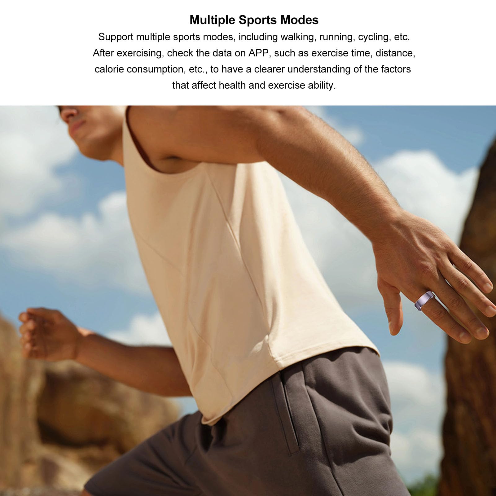 Smart Ring Health for Men and Women with Sleep Monitoring, Body Temperature, Stainless Steel Activity Fitness , Lightweight and Comfortable (20)