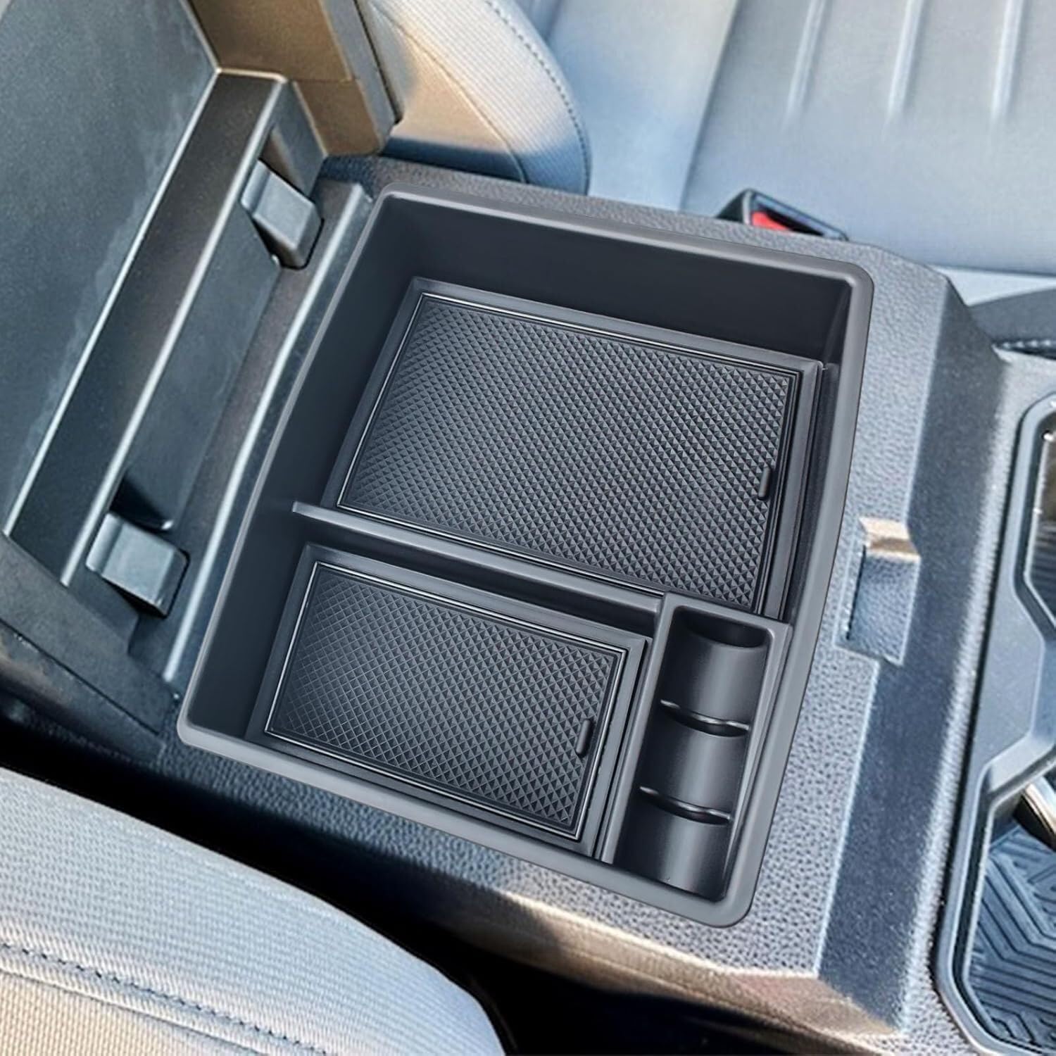 JKAPCYJFHF Caja de almacenamiento organizadora para reposabrazos de consola central para Toyota Tacoma 2024