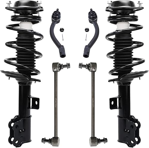 Detroit Axle - Kit de puntales delanteros para Hyundai Elantra 2011-2016 2 puntales de suspensión listos con resorte helicoidal 2 eslabones de barra