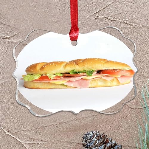 Vista 77 de Grill Master Meat Kebab Adorno de Navidad Fruta Hamburgo Patatas Fritas Cuadro Mariposa Árbol de Navidad Adorno Recuerdo Deliciosa Comida Sabrosa