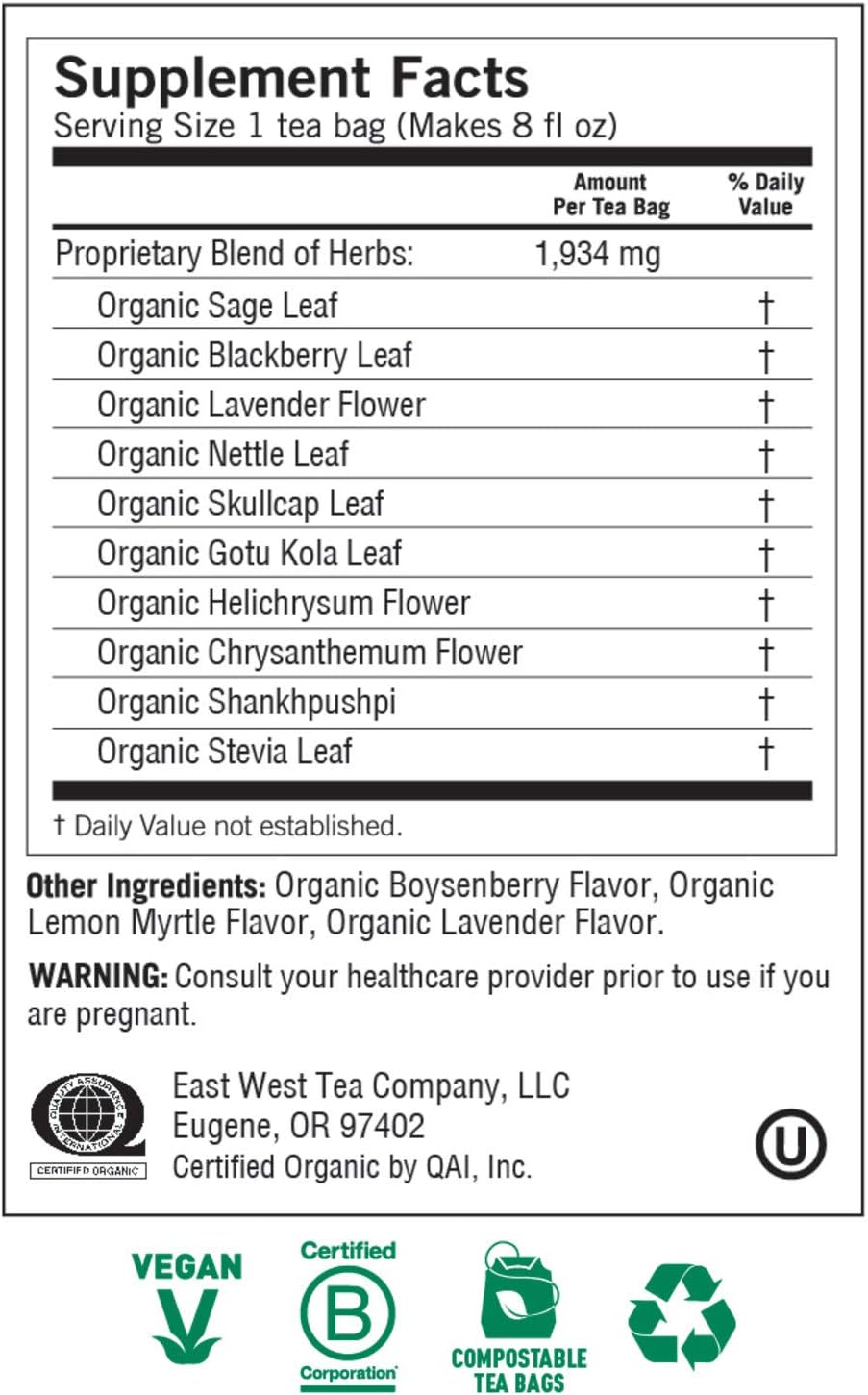 Yogi Tea, Relaxed Mind, 16 Count