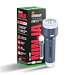 Eveready DL 200 Ninja, 1W LED Reachargeable Torch, Comes with 0.7W Tail Light, Pack of 1