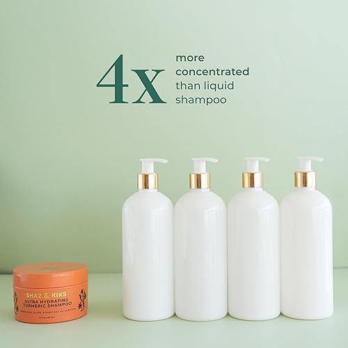 Miniatura 3 de SHAZ & KIKS Champú de cúrcuma ultra hidratante incluido con acondicionador nutritivo Naram, 7.7 onzas