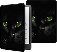 Vista 13 de Funda para Kindle básico de 6 pulgadas (11.ª generación), múltiples ángulos, piel sintética, delgada, con función de encendido y apagado automático