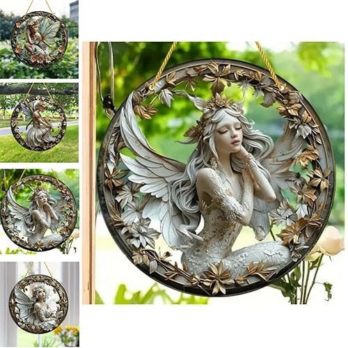 VTYFRY Flower Fairy Garden Decorations Angel Wing Christmas Halloween Deco