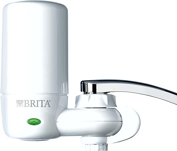 Brita Water Filter for Sink – Faucet Mount Filtration System, White