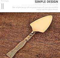 Vista 4 de Cabilock Elegante estilo europeo de la torta de la pala de la hornada de la torta de la boda servidor de pizza herramienta de servidor de pasta