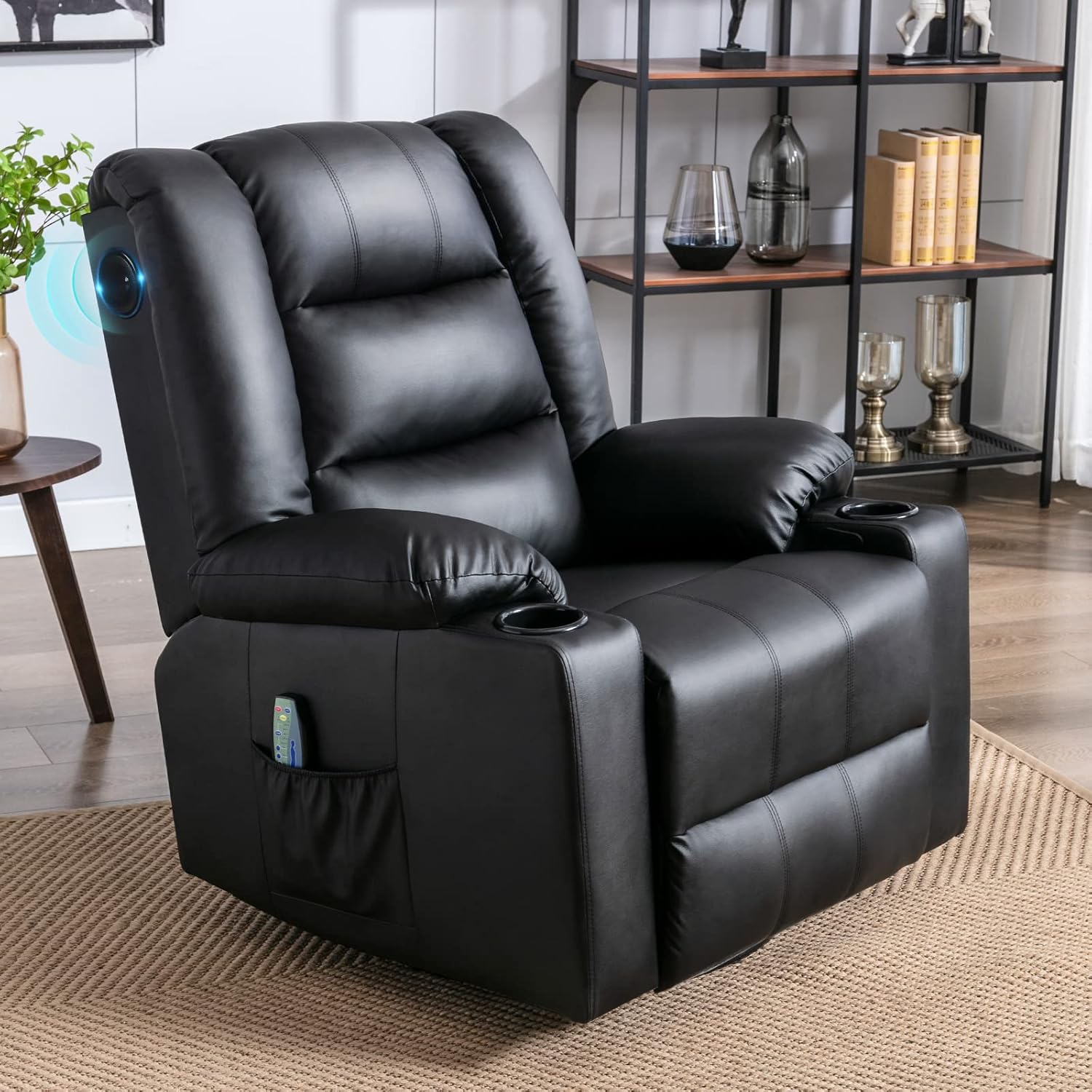 ComHoma Leather Recliner Chair Rocking 360 Swivel Recliner