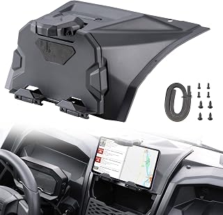 A & UTV PRO Teryx KRX 1000 Tablet Holder,Electronic Device Phone Ipad GPS Holder Mounts with Storage Box Organizer Tray for Kawasaki Teryx KRX 1000 4 2020 2021 2022 2023 2024 2025 Accessories