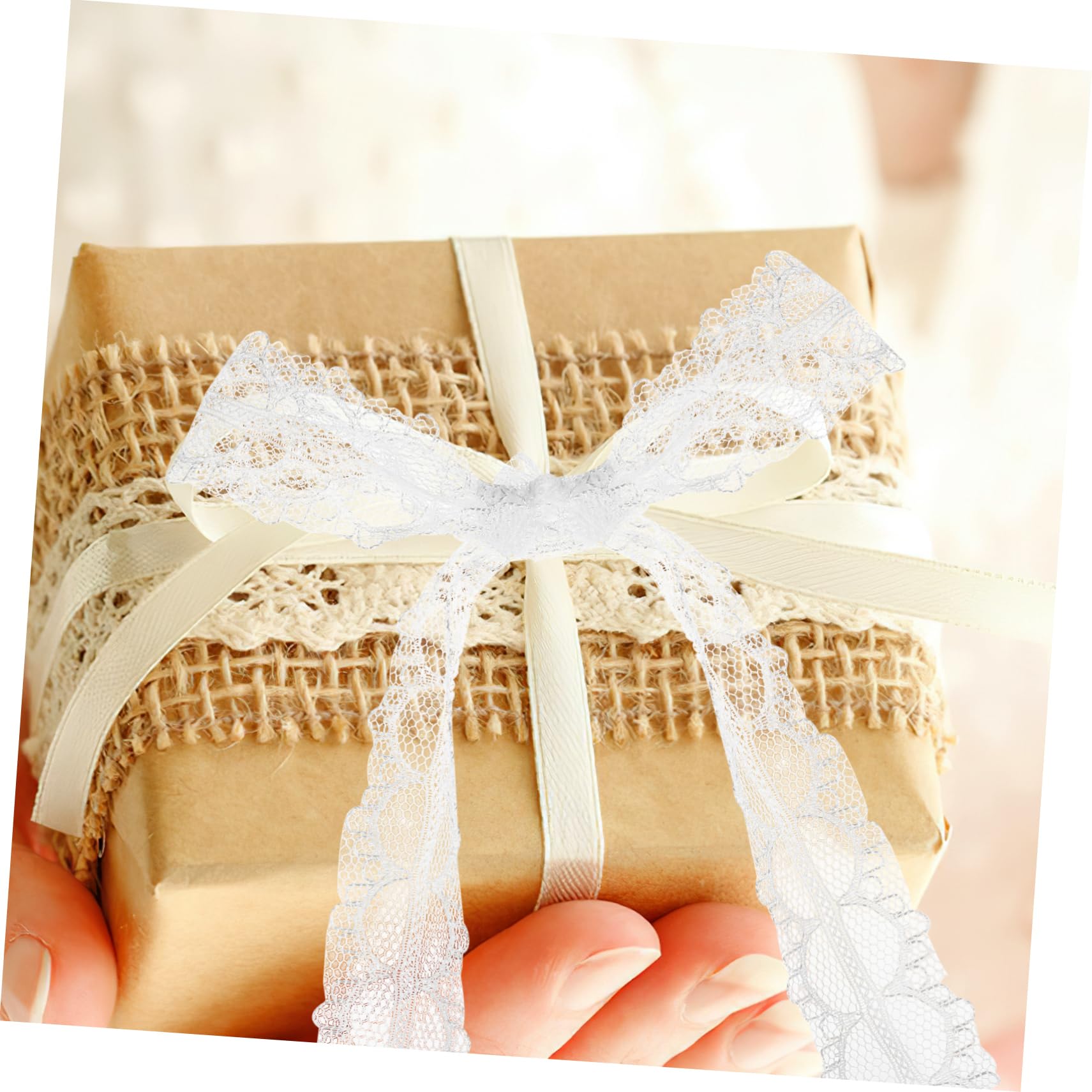 12rollos Cinta De Encaje Blanca Ribete De Encaje Para Manualidades Cintas De Para Flores De Para Para Manualidades Tela De De Para Envolver Regalos