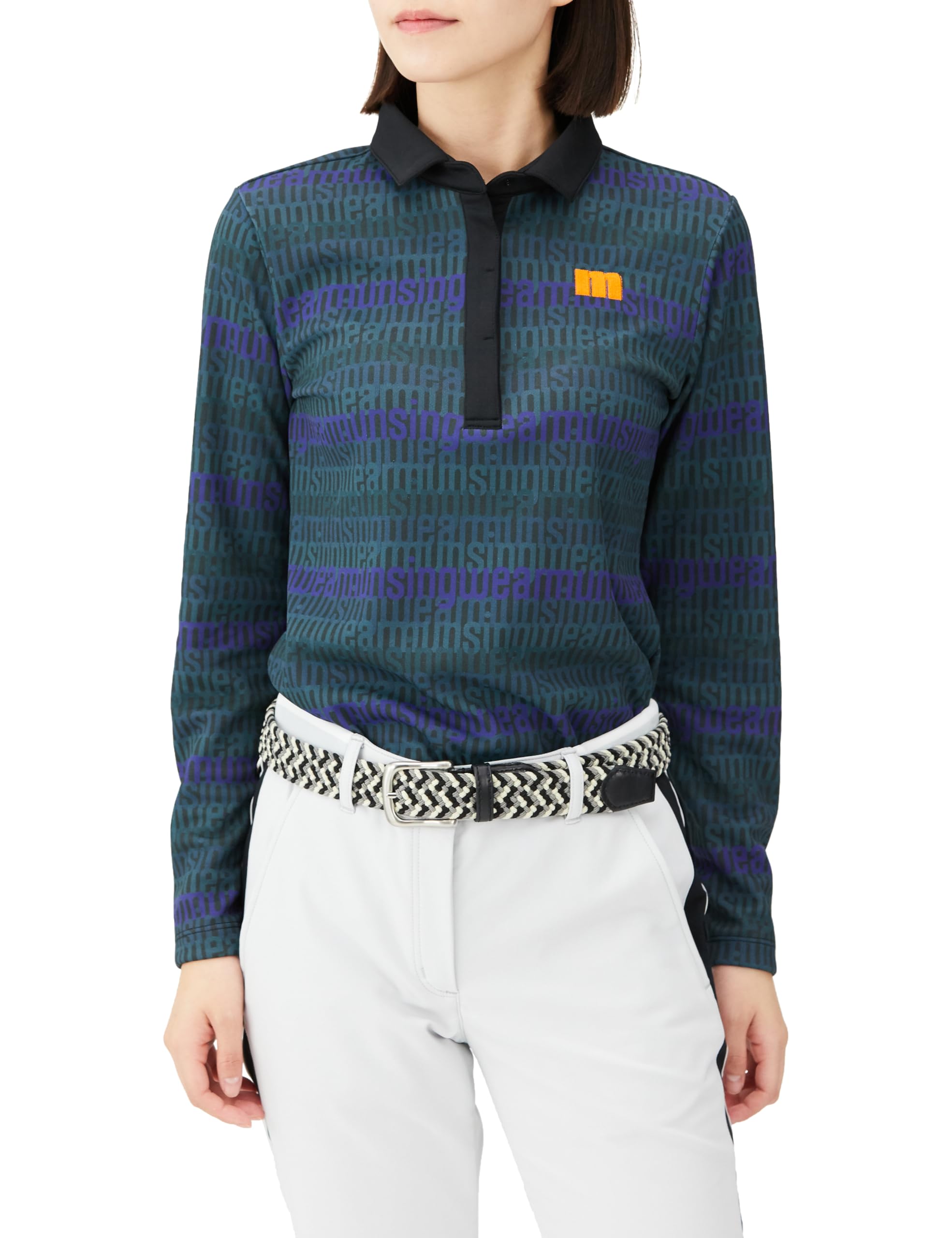 マンシングウェア] 長袖シャツ 【ENVOY】 蓄熱保温 ヒートナビ ロゴ