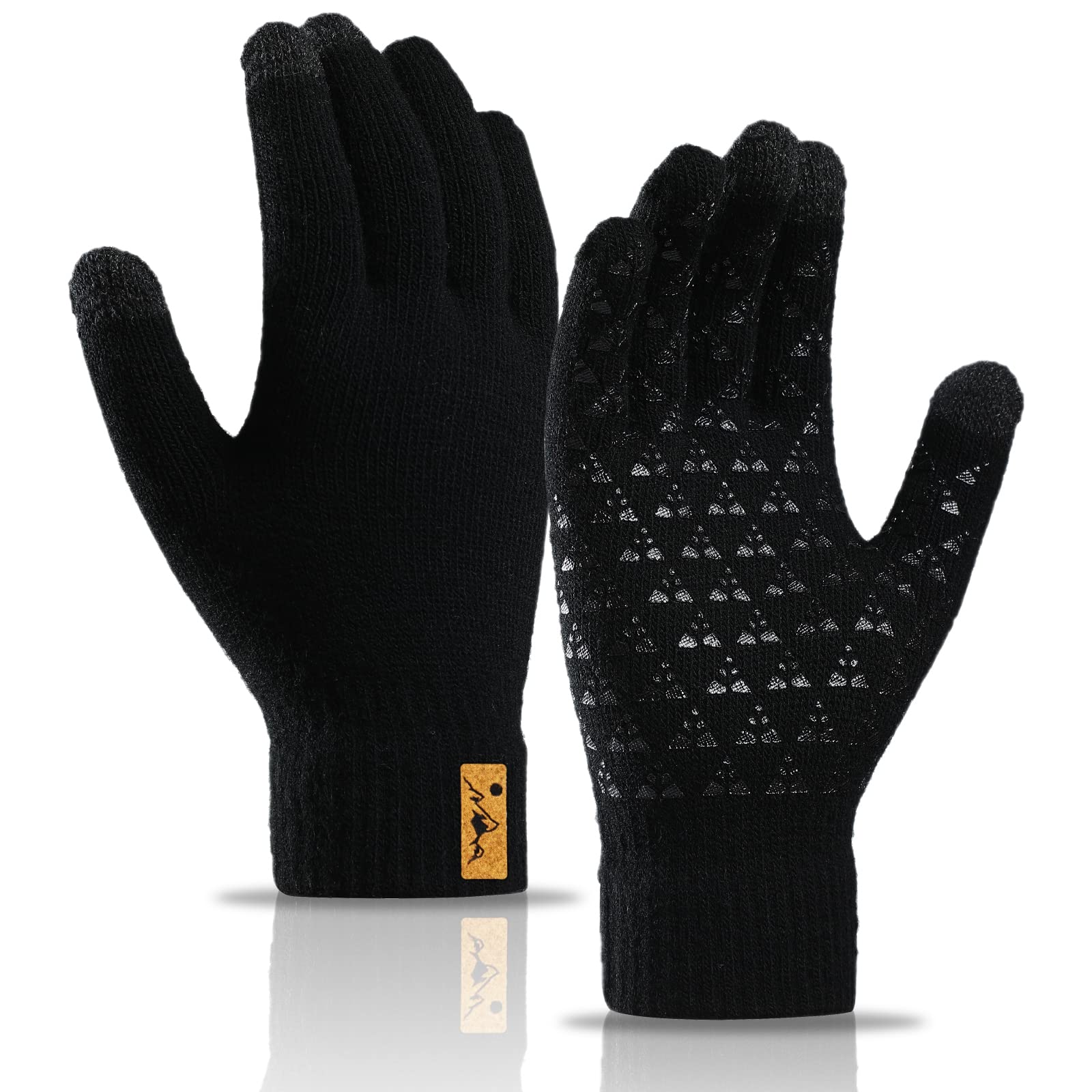 Gants Polaire Cadeau Bequemer Laden Gants Hiver Femme Tactiles - Gants Chauds En Laine Avec Doublure Polaire Pour Ski, Sport D'Hiver Gants Hiver Femmes