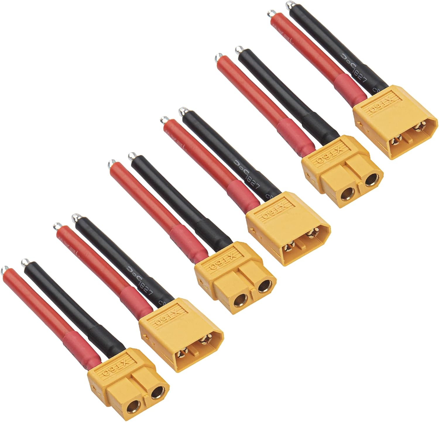 3Pairs ShareGoo XT60 Plug Male Female Connector with 50mm 14AWG Silicone Wire Cable for RC Drone Quadcopter Car Boat Lipo Battery ESC Charger