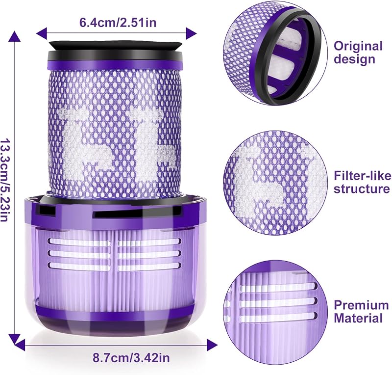 Leadaybetter Dyson V12 Slim Absolute HEPA szűrő csere kiegészítő készlet